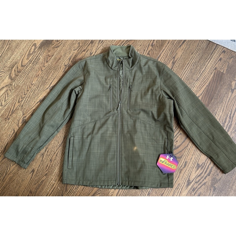 Under Armour Mens Storm Water Repellent ColdGear Infrared Jacket XL Green
